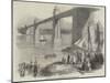 Her Majesty's Visit to the Britannia Tubular Bridge-null-Mounted Giclee Print