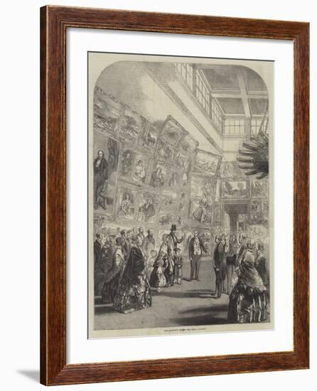 Her Majesty's Visit to the Royal Academy-null-Framed Giclee Print