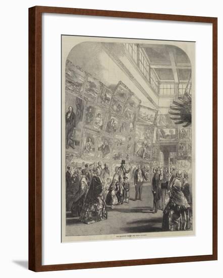 Her Majesty's Visit to the Royal Academy-null-Framed Giclee Print