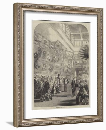 Her Majesty's Visit to the Royal Academy-null-Framed Giclee Print