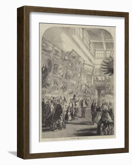 Her Majesty's Visit to the Royal Academy-null-Framed Giclee Print