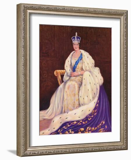 'Her Majesty the Queen', 1937-Louis Dezart-Framed Photographic Print