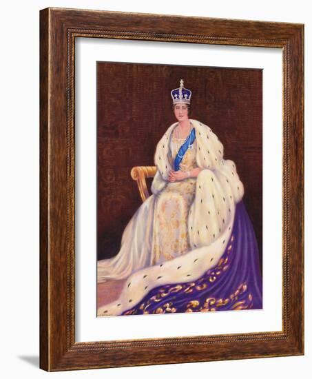 'Her Majesty the Queen', 1937-Louis Dezart-Framed Photographic Print