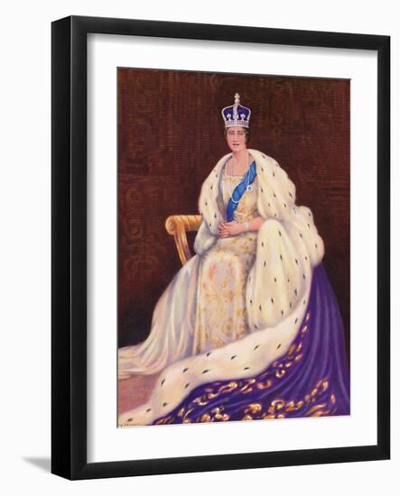 'Her Majesty the Queen', 1937-Louis Dezart-Framed Photographic Print