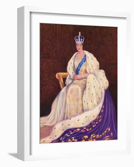 'Her Majesty the Queen', 1937-Louis Dezart-Framed Photographic Print