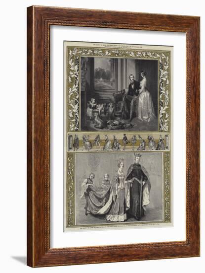 Her Majesty the Queen and the Prince Consort-Edwin Landseer-Framed Giclee Print