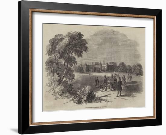 Her Majesty the Queen at Hatfield-null-Framed Giclee Print