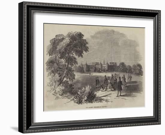 Her Majesty the Queen at Hatfield-null-Framed Giclee Print