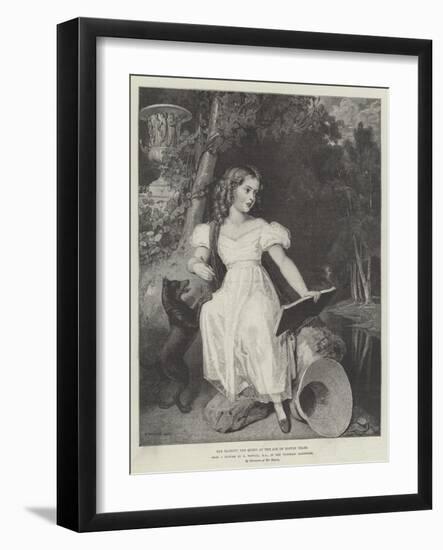 Her Majesty the Queen at the Age of Eleven Years-Richard Westall-Framed Giclee Print