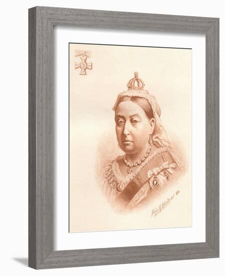 Her Majesty the Queen, Empress of India, 1884-Rudolf Blind-Framed Giclee Print