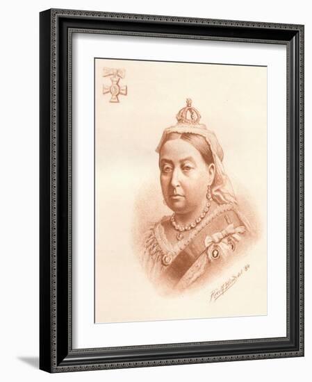 Her Majesty the Queen, Empress of India, 1884-Rudolf Blind-Framed Giclee Print