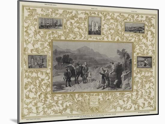 Her Majesty the Queen, the Princess Royal, and the Prince of Wales at Loch Laggan, Scotland-Edwin Landseer-Mounted Giclee Print