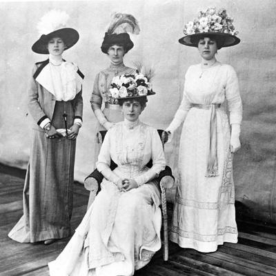Her Majesty the Queen with Her Ladies in Waiting, 1911