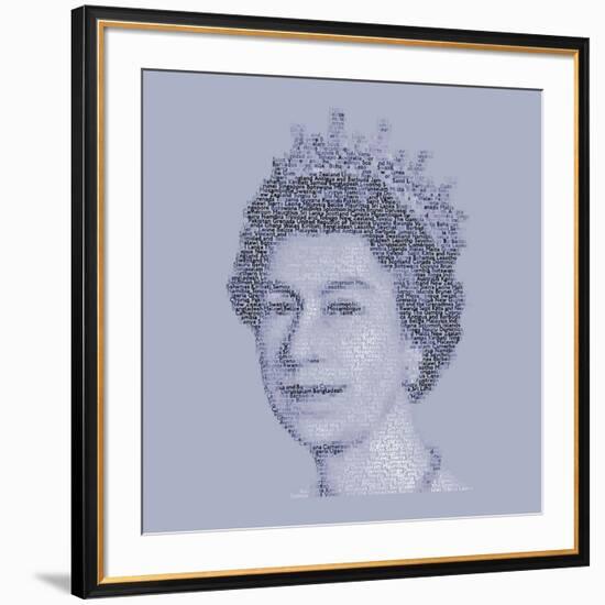 Her Majesty the Queen-Mike Edwards-Framed Art Print