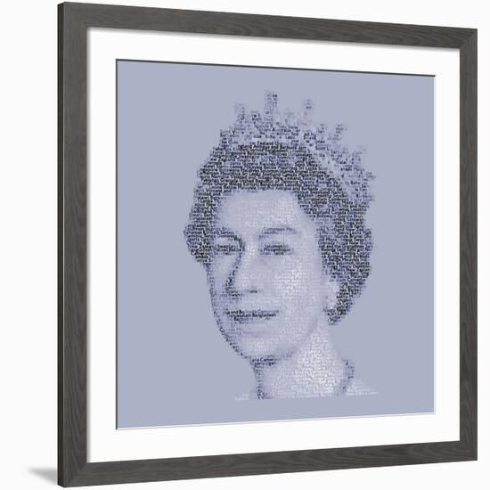 Her Majesty the Queen-Mike Edwards-Framed Art Print