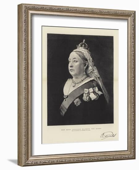 Her Most Gracious Majesty the Queen-null-Framed Giclee Print