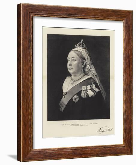 Her Most Gracious Majesty the Queen-null-Framed Giclee Print