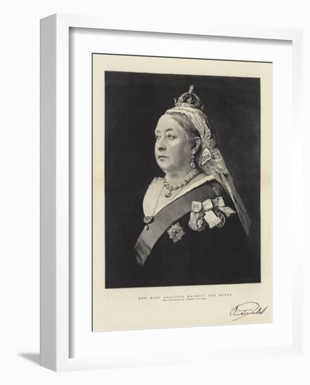 Her Most Gracious Majesty the Queen-null-Framed Giclee Print
