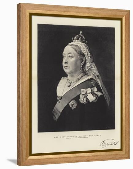 Her Most Gracious Majesty the Queen-null-Framed Premier Image Canvas