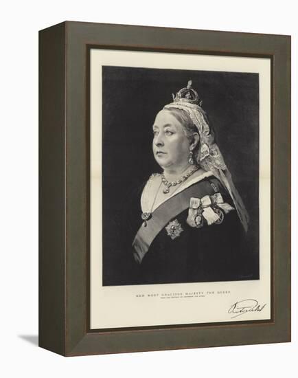 Her Most Gracious Majesty the Queen-null-Framed Premier Image Canvas