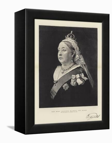 Her Most Gracious Majesty the Queen-null-Framed Premier Image Canvas