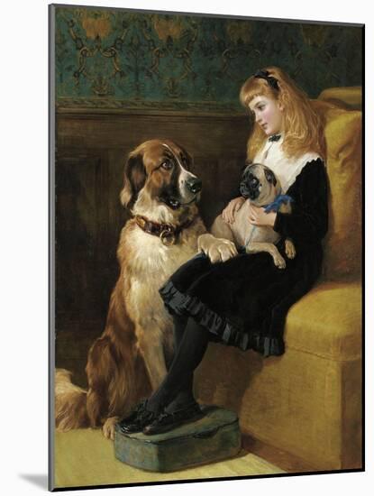 Her Only Playmates, 1870-Heywood Hardy-Mounted Giclee Print