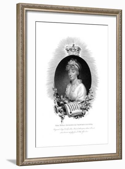 Her Royal Highness the Princess Augusta, Second Daughter of George Iii, 1806-Scriven-Framed Giclee Print