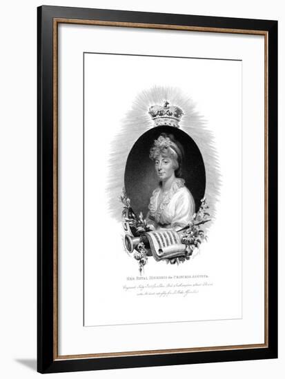 Her Royal Highness the Princess Augusta, Second Daughter of George Iii, 1806-Scriven-Framed Giclee Print