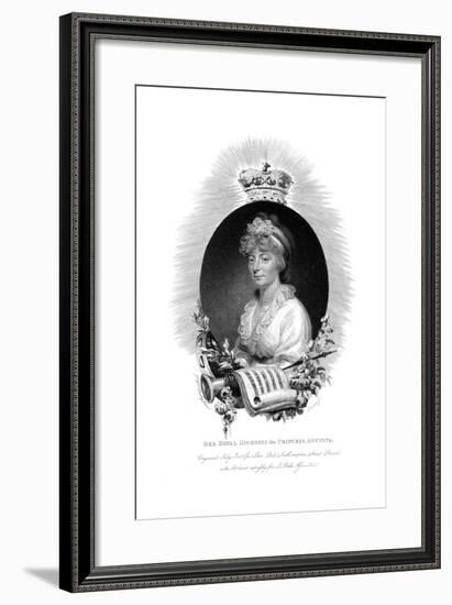 Her Royal Highness the Princess Augusta, Second Daughter of George Iii, 1806-Scriven-Framed Giclee Print