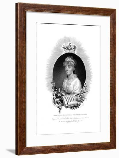 Her Royal Highness the Princess Augusta, Second Daughter of George Iii, 1806-Scriven-Framed Giclee Print