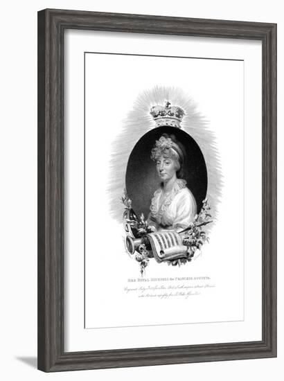 Her Royal Highness the Princess Augusta, Second Daughter of George Iii, 1806-Scriven-Framed Giclee Print