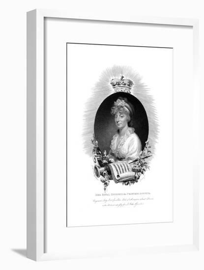 Her Royal Highness the Princess Augusta, Second Daughter of George Iii, 1806-Scriven-Framed Giclee Print