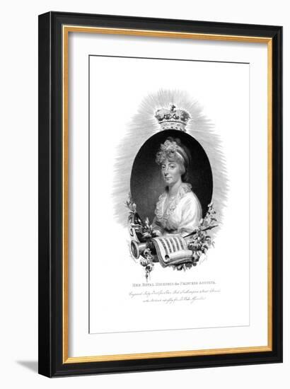 Her Royal Highness the Princess Augusta, Second Daughter of George Iii, 1806-Scriven-Framed Giclee Print