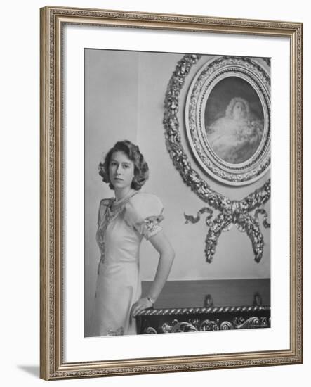 Her Royal Highness the Princess Elizabeth, England-Cecil Beaton-Framed Photographic Print