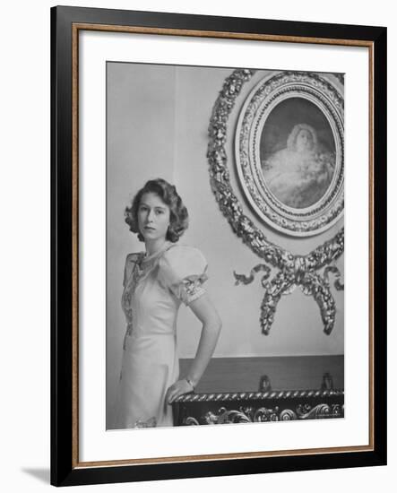Her Royal Highness the Princess Elizabeth, England-Cecil Beaton-Framed Photographic Print