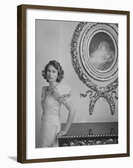 Her Royal Highness the Princess Elizabeth, England-Cecil Beaton-Framed Photographic Print