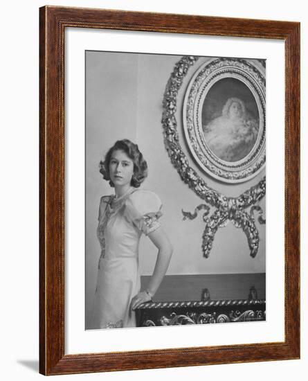 Her Royal Highness the Princess Elizabeth, England-Cecil Beaton-Framed Photographic Print