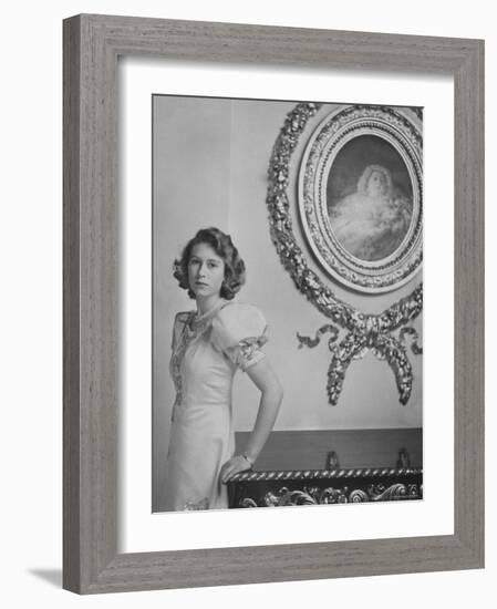 Her Royal Highness the Princess Elizabeth, England-Cecil Beaton-Framed Photographic Print