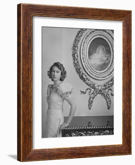 Her Royal Highness the Princess Elizabeth, England-Cecil Beaton-Framed Photographic Print