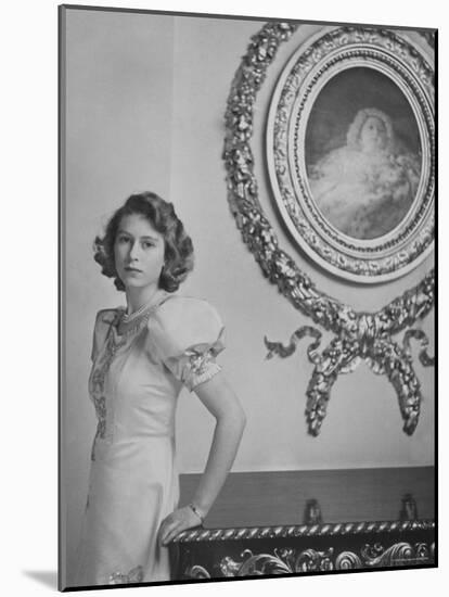 Her Royal Highness the Princess Elizabeth, England-Cecil Beaton-Mounted Photographic Print