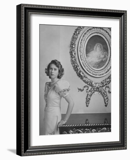 Her Royal Highness the Princess Elizabeth, England-Cecil Beaton-Framed Photographic Print