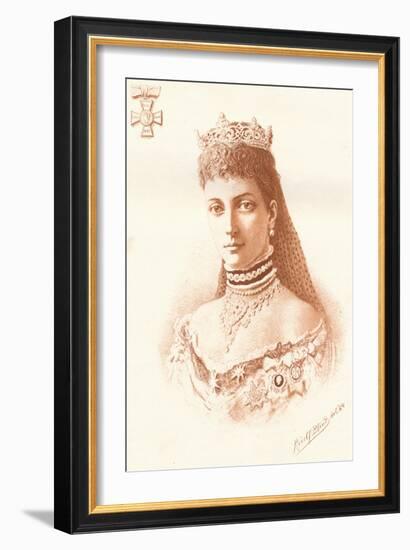 Her Royal Highness the Princess of Wales, 1884-Rudolf Blind-Framed Giclee Print