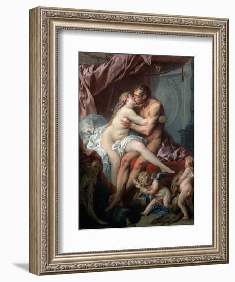 Heracles and Omphale, 18th Century-François Boucher-Framed Giclee Print