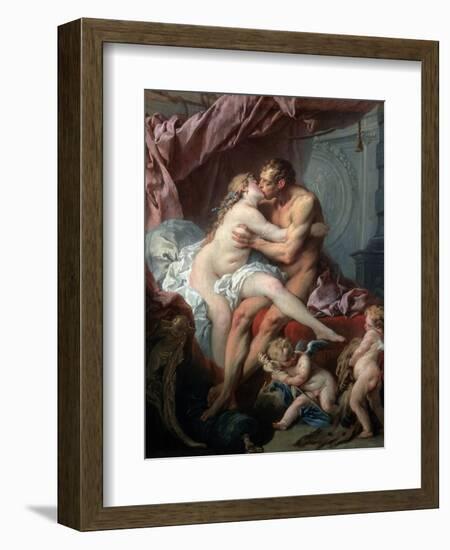 Heracles and Omphale, 18th Century-François Boucher-Framed Giclee Print