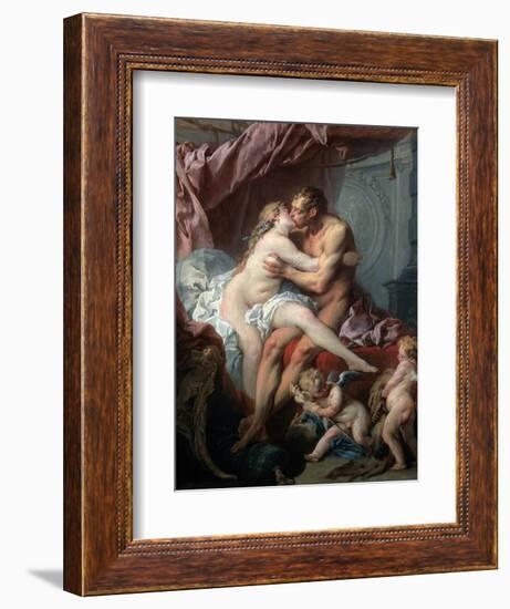 Heracles and Omphale, 18th Century-François Boucher-Framed Giclee Print