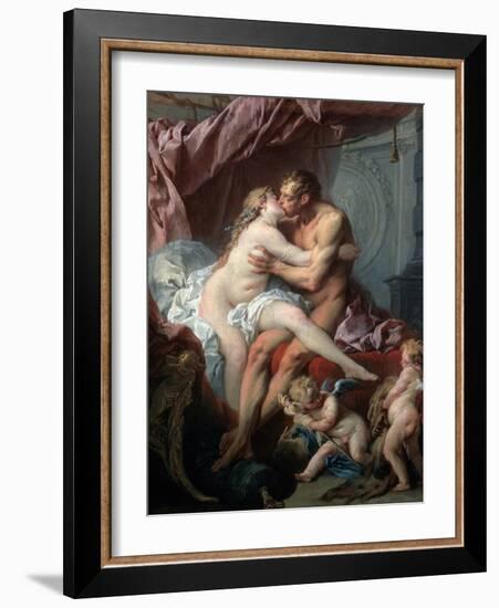 Heracles and Omphale, 18th Century-François Boucher-Framed Giclee Print