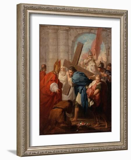 Heraclius Carrying the Cross, c.1728-Pierre Subleyras-Framed Giclee Print