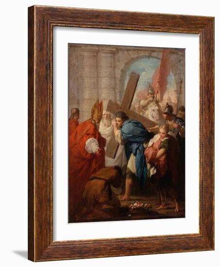 Heraclius Carrying the Cross, c.1728-Pierre Subleyras-Framed Giclee Print