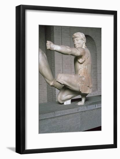 Herakles from the Greek temple of Aphaia at Aegina, 6th century BC. Artist: Unknown-Unknown-Framed Giclee Print