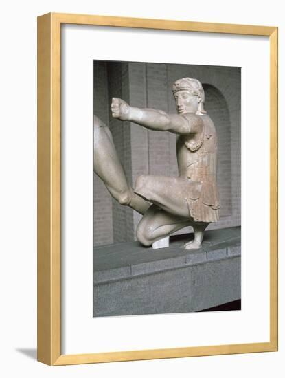 Herakles from the Greek temple of Aphaia at Aegina, 6th century BC. Artist: Unknown-Unknown-Framed Giclee Print